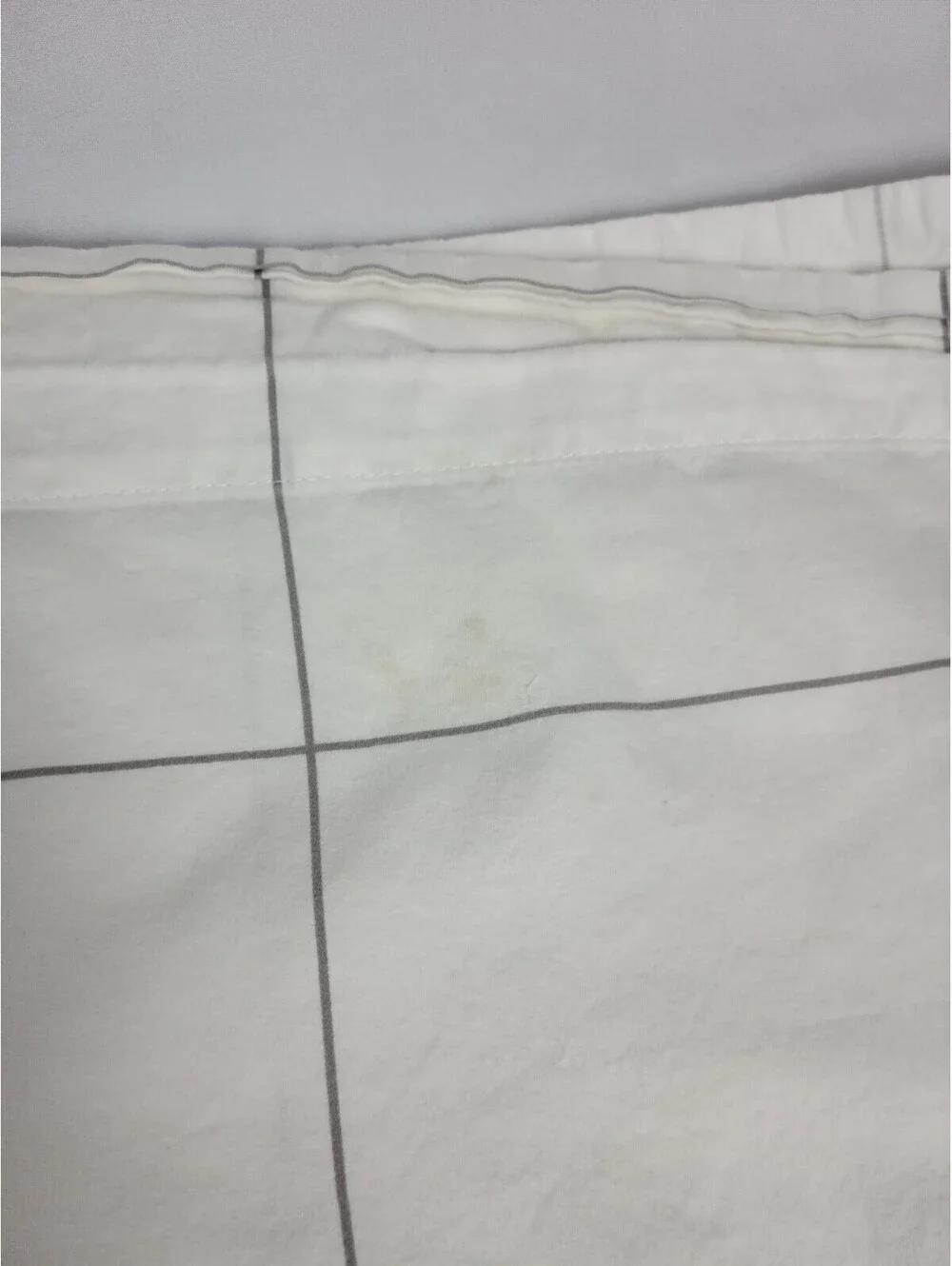 Brooklinen Checkered Flat Sheet King 100% Egyptian Cotton
